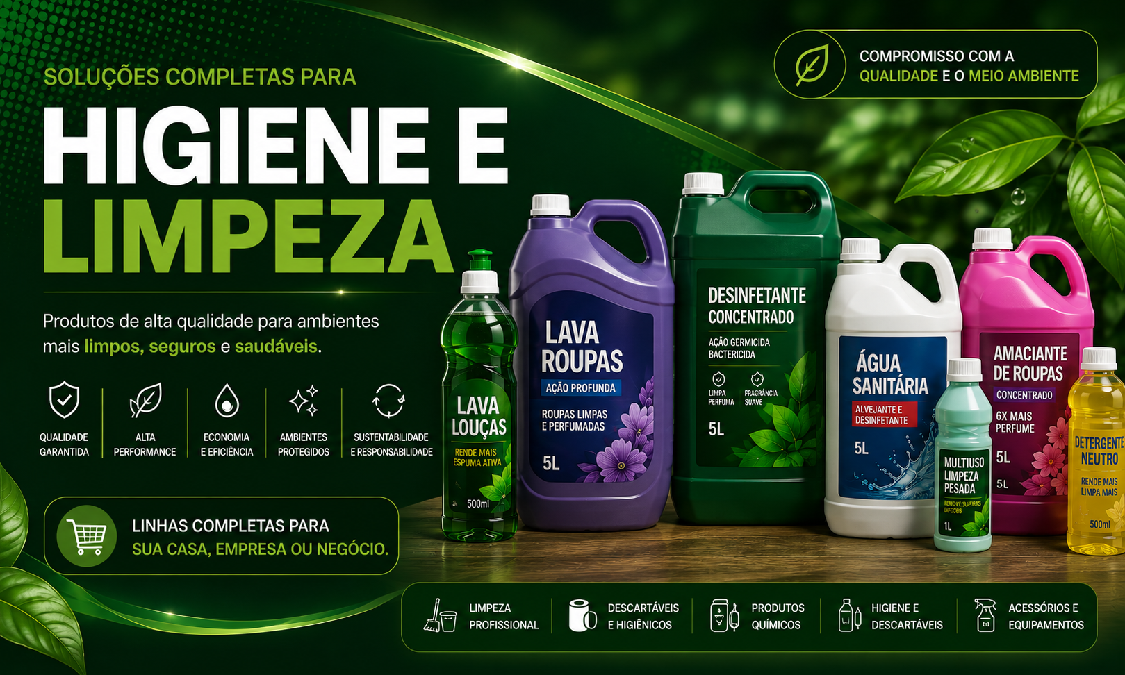 Soluções em higienização profissional
